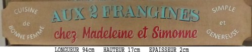 Enseigne restaurant bois - restaurant, en