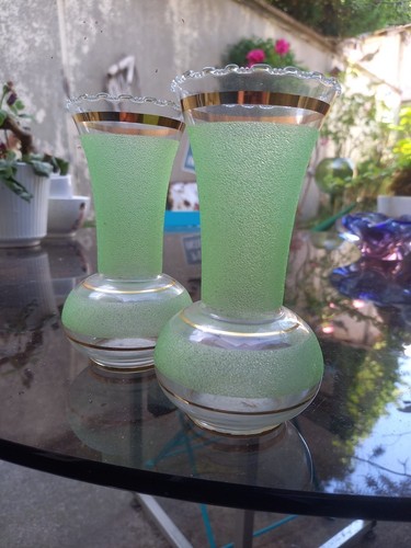 Paire petits vases verre - petits,