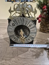 Très Rare Horloge Comtoise Haute Saône Miniature Daté 1723  Largeur 11.7 Cm
