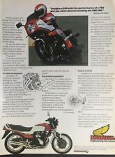 HONDA CBX550F-C / CBX550F2-C ORIGINAL 1982 COLOUR ADVERTISEMENT 27cm x 21cm
