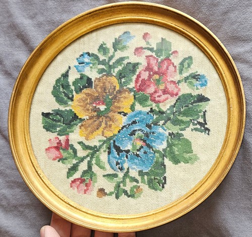 Tondo broderie vintage années