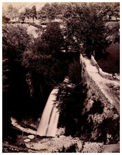 France, Eaux-Bonnes, Cascade du Gros-Hêtre vintage print, albumen print  