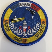 Écusson  CRS MaîtreNageur Sauveteur PAUL BOYÉ Police Nationale Collection