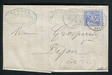 Rare lettre de Paris pour