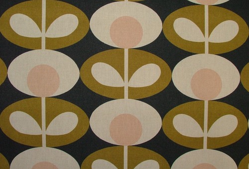 Orla kiely tissu coton ovale - orla,