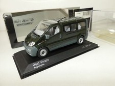 OPEL VIVARO VITRÉ MINI BUS Vert Foncé MINICHAMPS 1:43