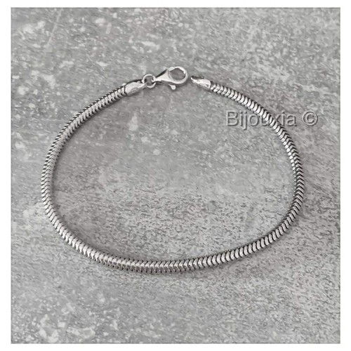 Bracelet maille serpent 18cm - maille,