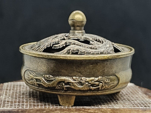Petit brûleur encens bronze - brûleur, d'encens