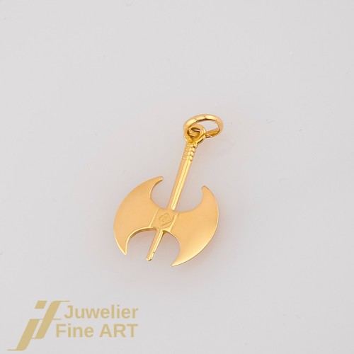 Pendentif hache or - hache,