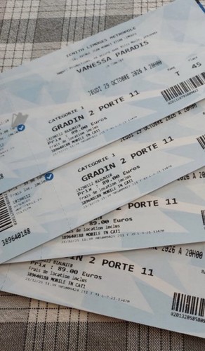Vanessa paradis billets - vanessa,