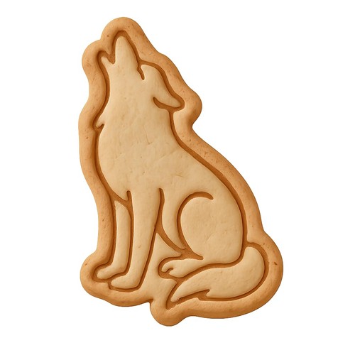 Wolf howling silhouette - wolf,
