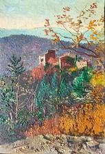 Small Oil On Canvas D Alfred Pages (The Blacksmith Painter)