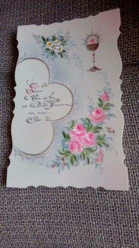 Ancienne carte religieuse - ancienne,