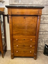 SECRETAIRE STYLE LOUIS XVI EN NOYER FIN XIXeme AVEC TIROIRS AVEC 3 TIROIRS