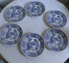 6 Assiettes Plates Villeroy Et Boch Modèle Burgenland Bleu