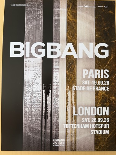 Affiche big bang concert - affiche,