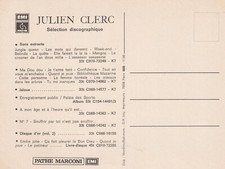 JULIEN CLERC : Signed Etoile World / Autograph Original Authentic / Belle Carte.