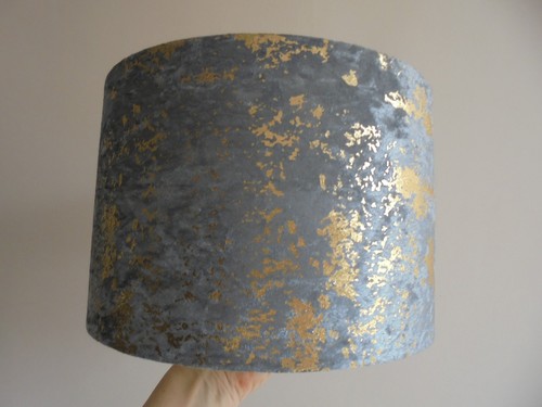 Bel abat jour tissu velours - tissu,