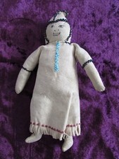 Sweet Old Inuit Beaded Doll 