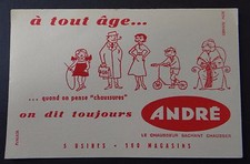 Buvard chaussure André A tout age Blotter Löscher trotinette tricot