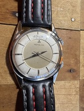 Original 17j Swiss LeCoultre Memovox Wristwatch  Alarm  Stainles Steel