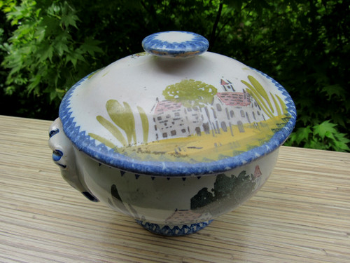 Ancien bol bouillon couvert - bol,