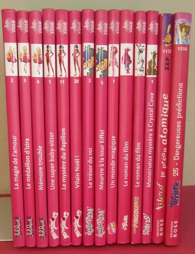 Bibliothèque rose lot de 14 - lot,