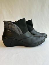 Romika Boots Womens Size 37 TopDryTex Waterproof Wedge Ankle Winter Warm Shoes