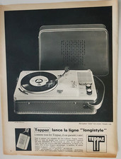 PUBLICITÉ 1967 ELECTROPHONE TEPPAZ LANCE LA LIGNE LONGISTYLE
