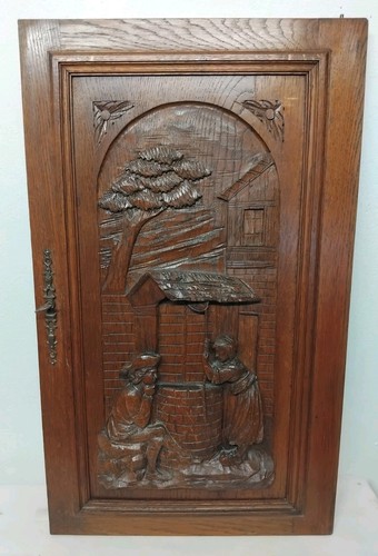 Ancienne porte bois chêne - ancienne, en