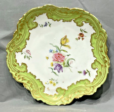 Limoges porcelain plate late 19th century bouquet rich wing