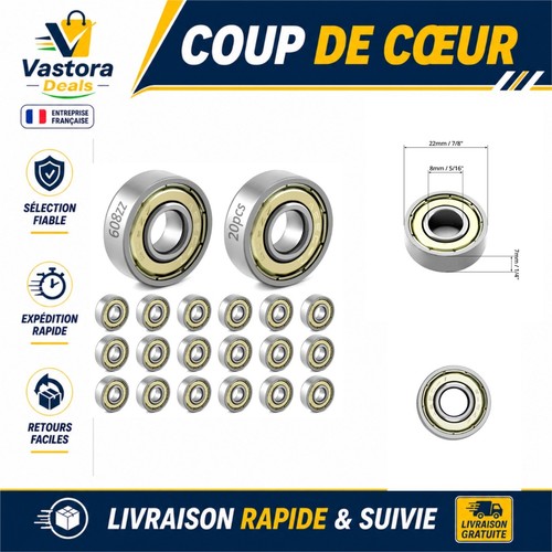 Roulements billes 608zz - roulements,