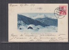 SWITZERLAND, DAVOS, WINTER WINDS & GEMSJAGER, 10c. DAVOS-FILIALE to BELGIUM