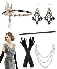 Accessoire Année 20 Déguisement Carnaval Femme Costume Gatsby Robe Charleston...