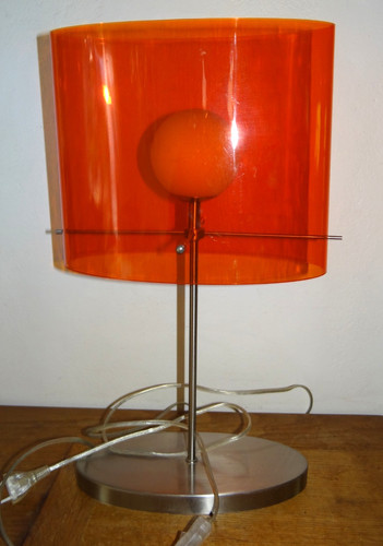 Belle lampe inox - et, plexiglass