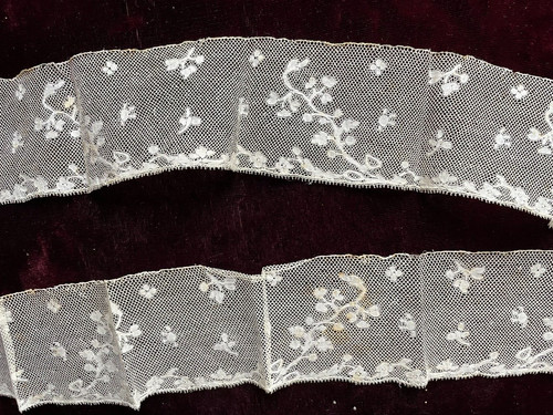 Volant dentelle - de,