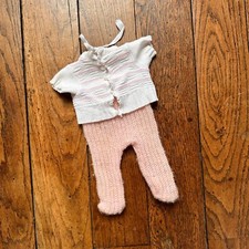 Lot of 2 clothes knitted doll antique doll 