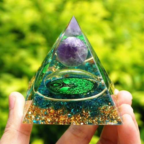 Orgonite pyramide arbre vie - orgonite,