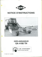 2000 -Kuhn- GA4100TH Giro-Andaineur Tractor Operators Service Manual