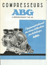 ABG COMPRESSORS PARIS / FRENCH / catalogue brochure leaflet brochure