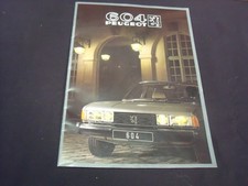 BROCHURE 20 PAGES 1982 PEUGEOT