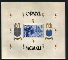 TIMBRES BELGIQUE NEUFS **,BELGIAN STAMPS,1941 ORVAL COB BL11 DENTELÉ