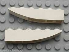 2 x LEGO Star Wars White slope brick ref 500 / 10195 8037 7259 7153 6207 65153 