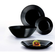 Ensemble d'assiettes Noir