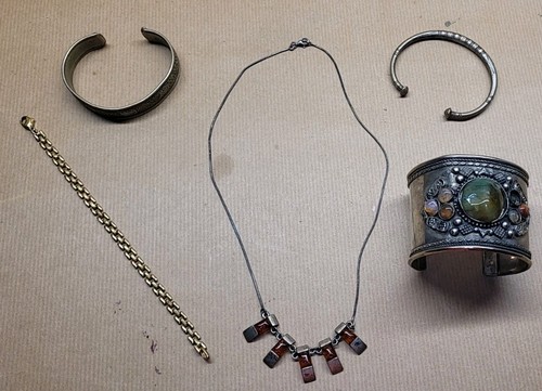 Ancien lot bijoux collier - ancien,