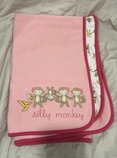 Gymboree Monkey Island Receiving Blanket