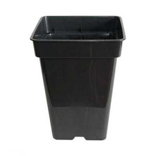 Pot carré noir de culture pour plantes - 23x23x27,5cm (11L)