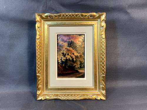 Ancienne peinture sur émail