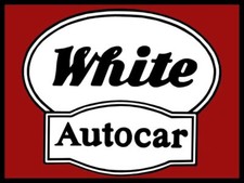 Vtg. Look White Autocar Trucks