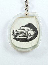 KEYRING - MERCEDES-BENZ 200 Series 1960s - Garage CHENEAU La Riche - Vintage